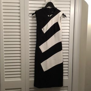 Karen Millen Designer Black & White Cocktail Dress